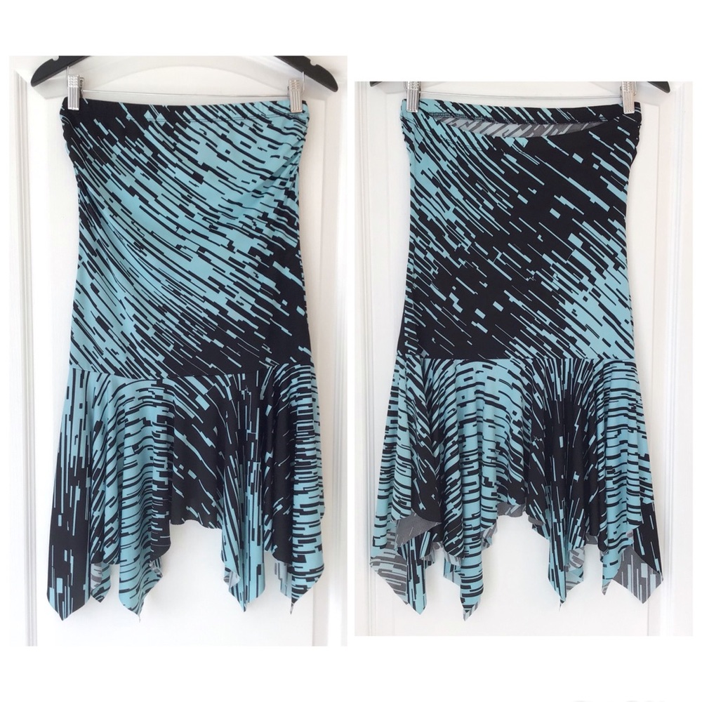 Fairweather Strapless Handkerchief Bottom Dress, M - Picture 12 of 16